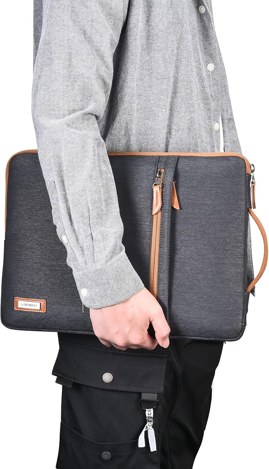 Water-Resistant Laptop Sleeve Case with Handle for 13-13.3 Inch Devices, Compatible with MacBook Air, Surface Book, Lenovo Flex 6, ThinkPad L380/X380 Yoga, X1 Carbon, HP EliteBook 830 G5, Dell Inspiron 14, and ASUS ZenBook UX330UA
