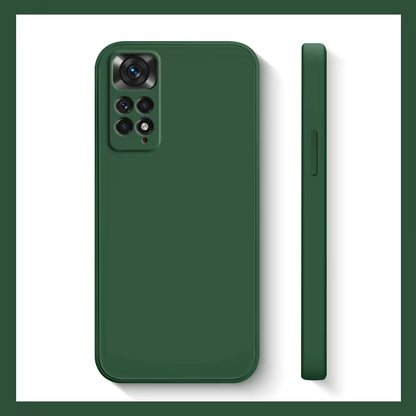 Xiaomi Redmi Note 11S Shockproof Liquid Silicone Phone Case - Compatible with Redmi Note 10, 11, 12, 13 Pro Plus 5G
