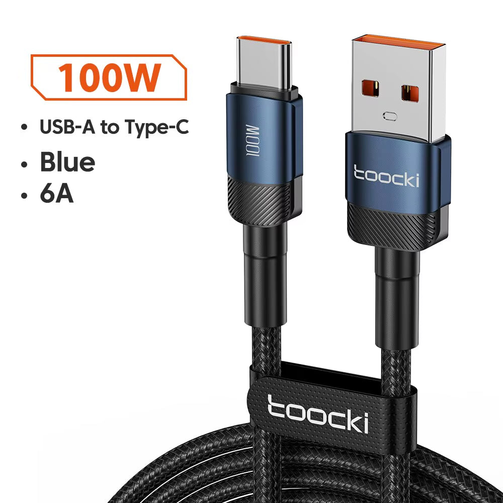 USB Type-C Fast Charging Cable for iPhone 15/14/13/12/11, Huawei P40/P30, Realme, Oppo, OnePlus, and Power Banks