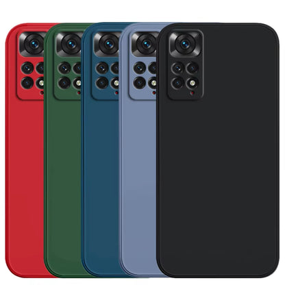 Xiaomi Redmi Note 11S Shockproof Liquid Silicone Phone Case - Compatible with Redmi Note 10, 11, 12, 13 Pro Plus 5G