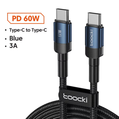 USB Type-C Fast Charging Cable for iPhone 15/14/13/12/11, Huawei P40/P30, Realme, Oppo, OnePlus, and Power Banks