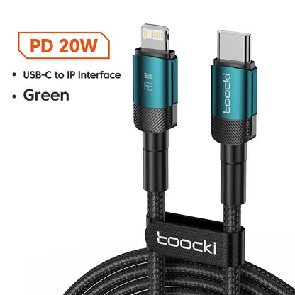 USB Type-C Fast Charging Cable for iPhone 15/14/13/12/11, Huawei P40/P30, Realme, Oppo, OnePlus, and Power Banks