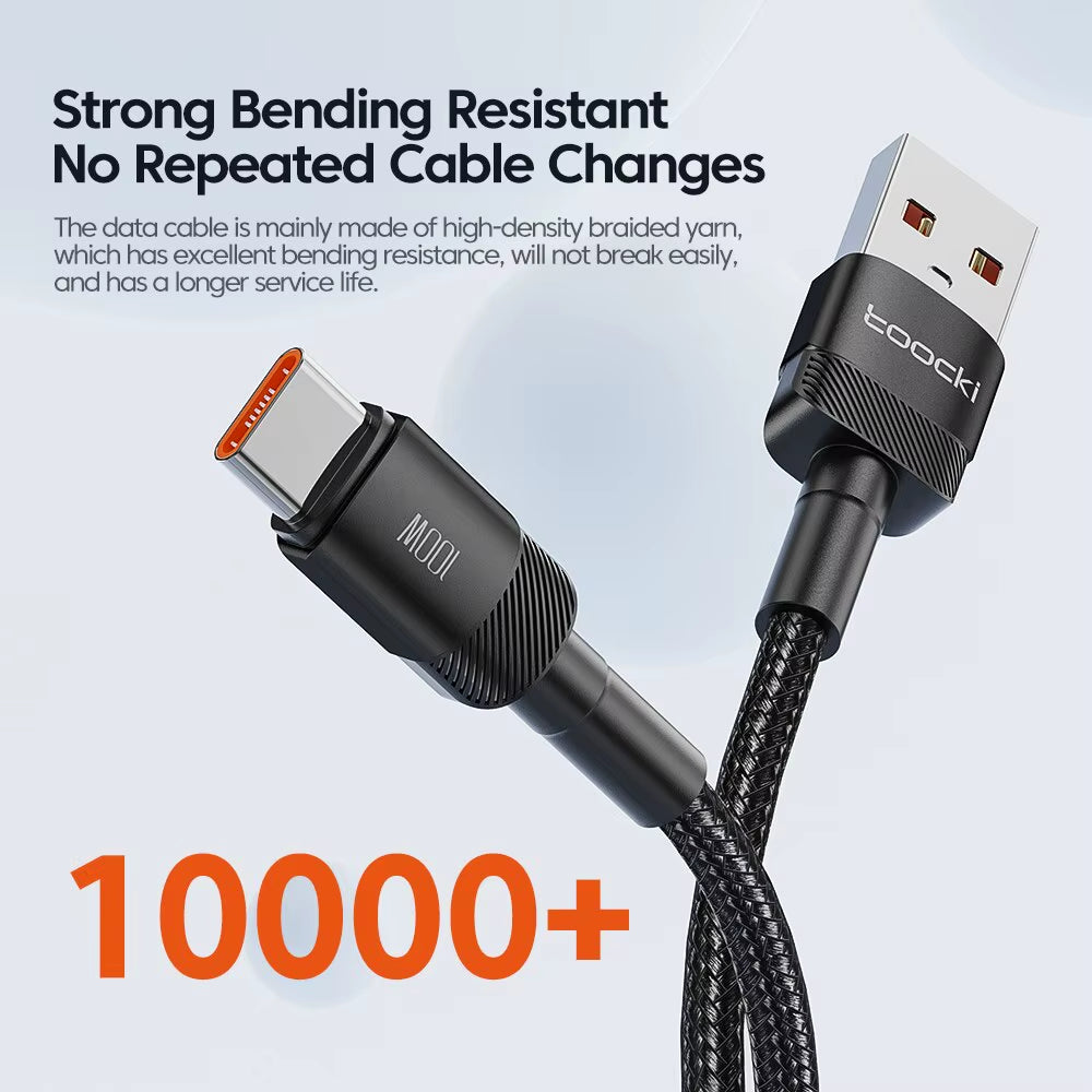 USB Type-C Fast Charging Cable for iPhone 15/14/13/12/11, Huawei P40/P30, Realme, Oppo, OnePlus, and Power Banks