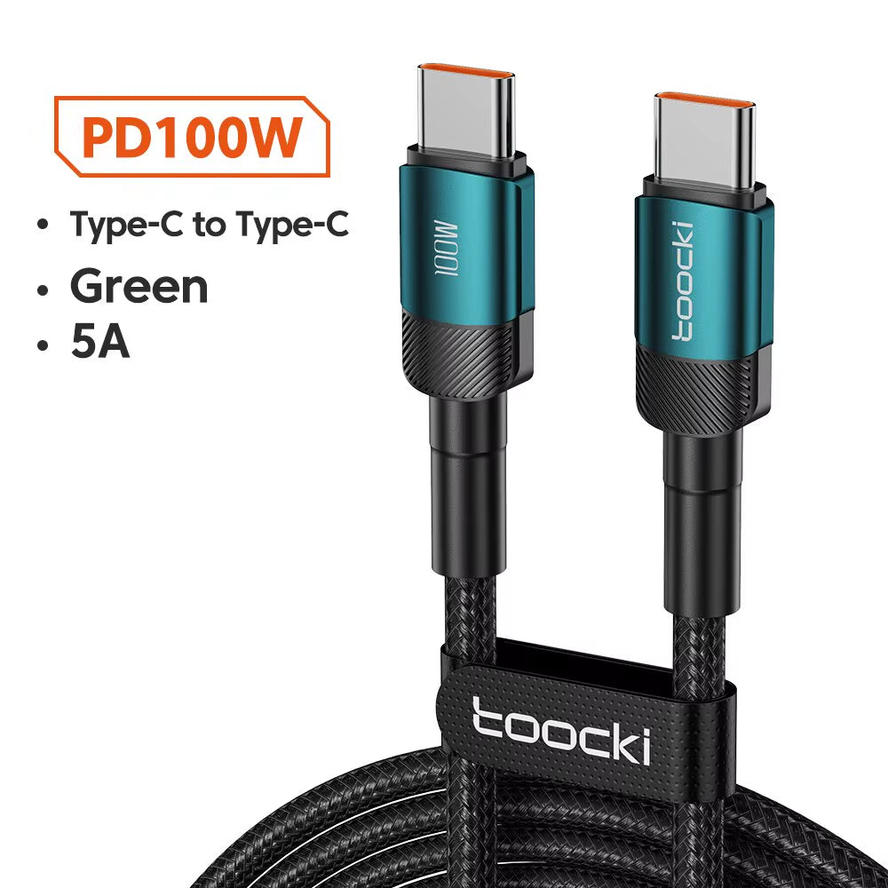 USB Type-C Fast Charging Cable for iPhone 15/14/13/12/11, Huawei P40/P30, Realme, Oppo, OnePlus, and Power Banks